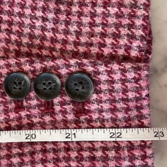 TALBOTS Classic Shetland Blazer Houndstooth Racing Horse Print Lining 10… - Picture 17 of 17
